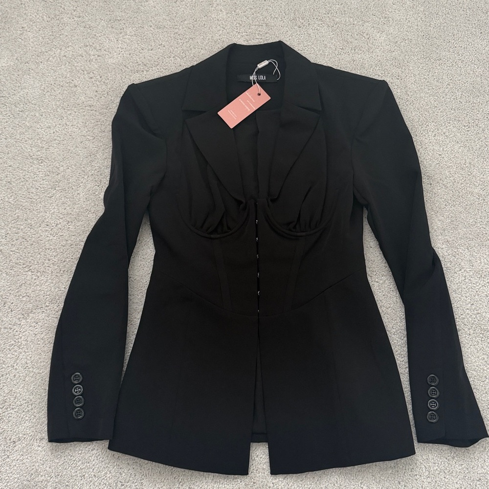 Miss Lola Black Pantsuit - Picture 12 of 17